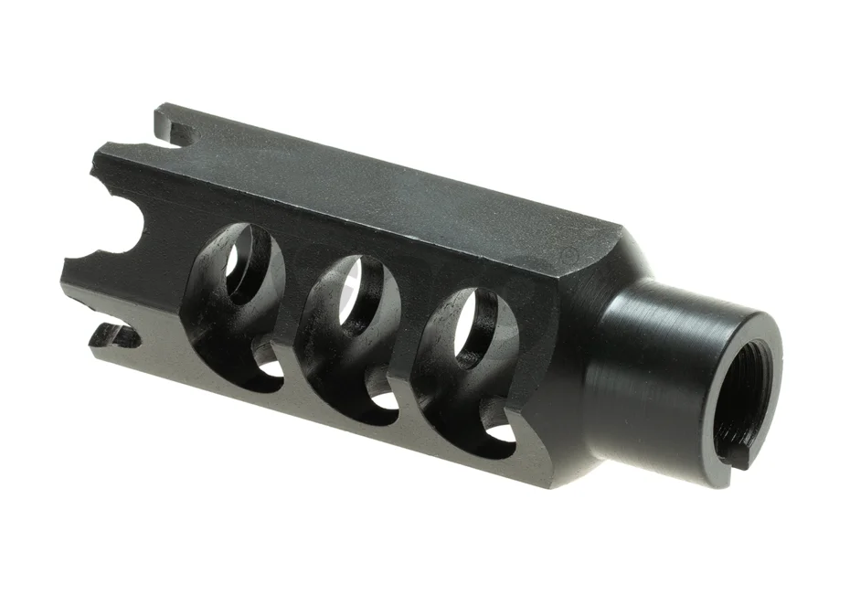 LCT supresor flama hexagonal CW Negru