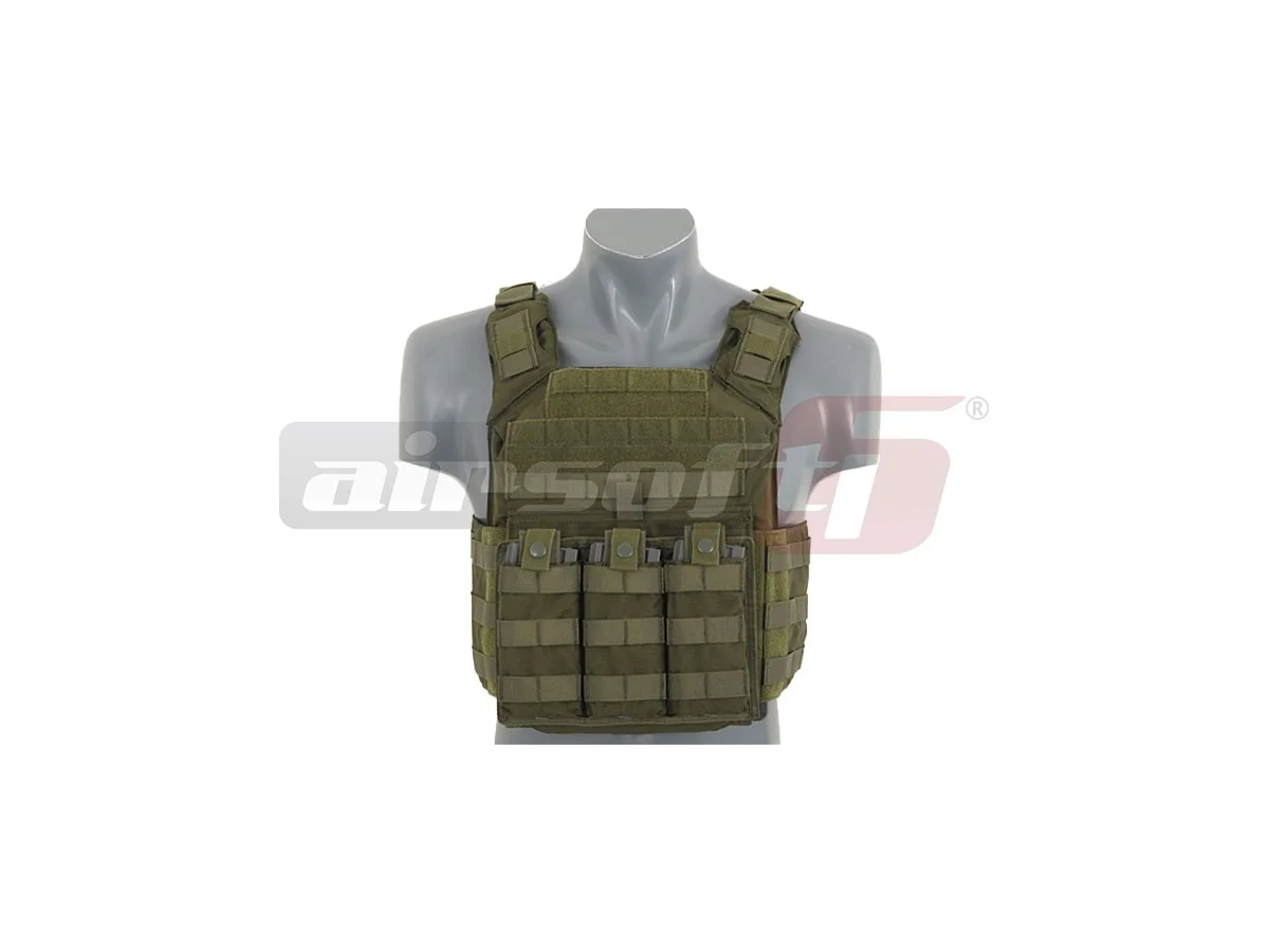 8Fields plate carrier cu placi balistice SAPI Olive 6