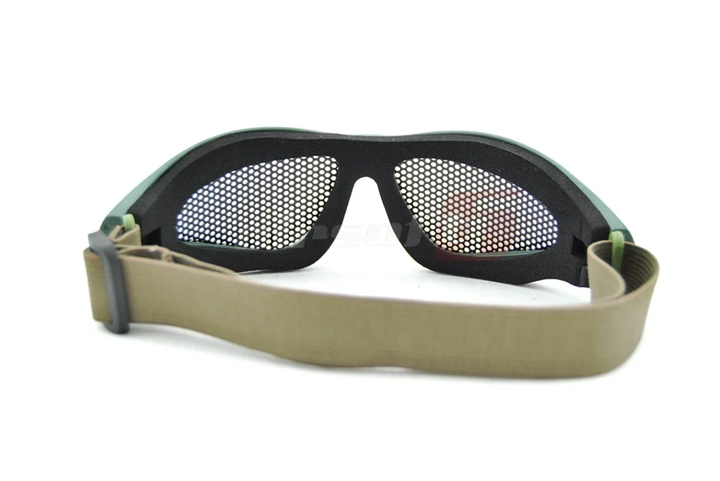 ACM ochelari de protectie simpli cu plasa Olive 2