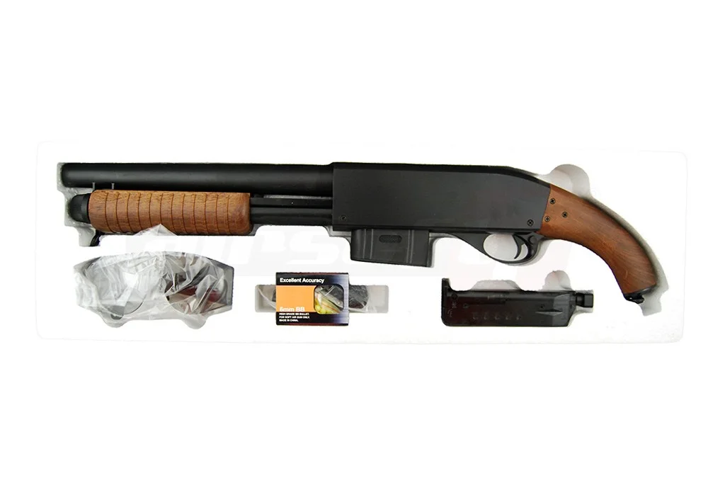ACM shotgun M870 scurt imitatie lemn 2