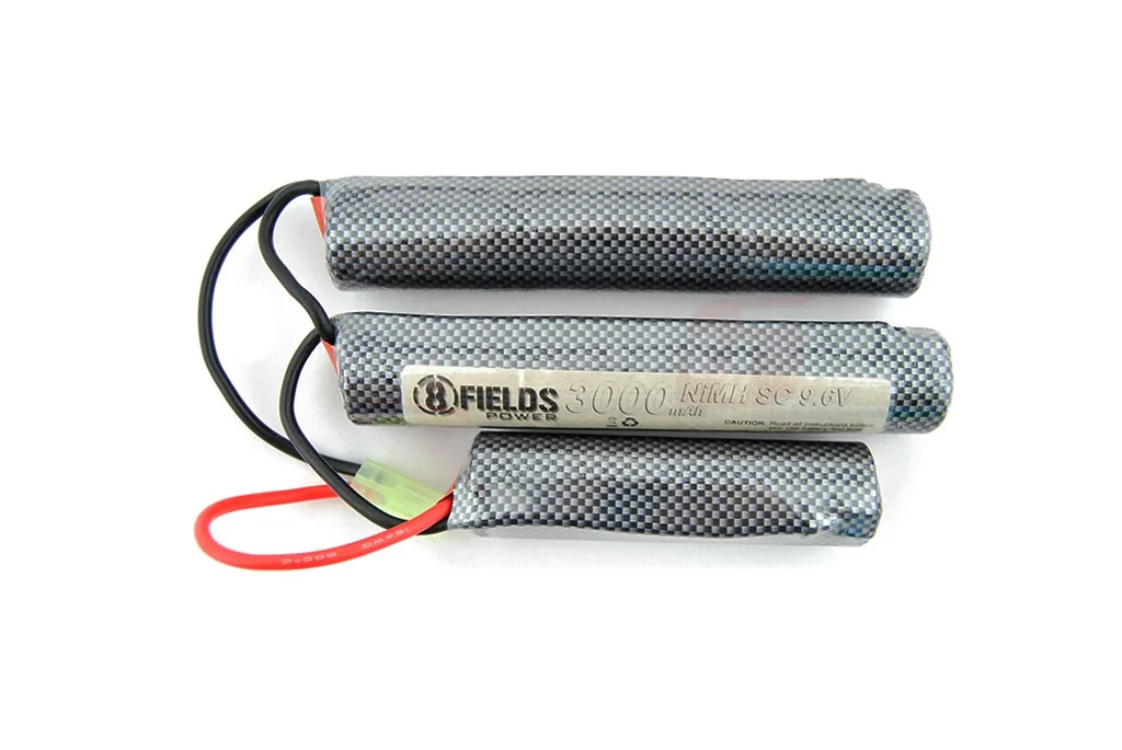 8Fields acumulator NiMh 9.6v 3000 mAh large crane x3 2