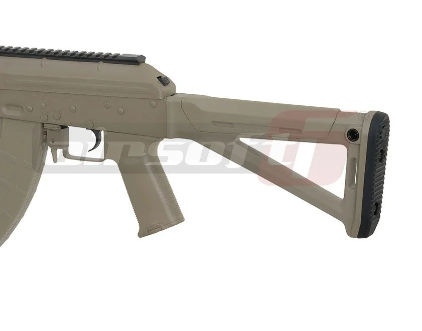 Pachet Cyma AK CM.077 Dark Earth + colimator holosight 552 Desert + maner cu prindere pe sina Dark Earth 4