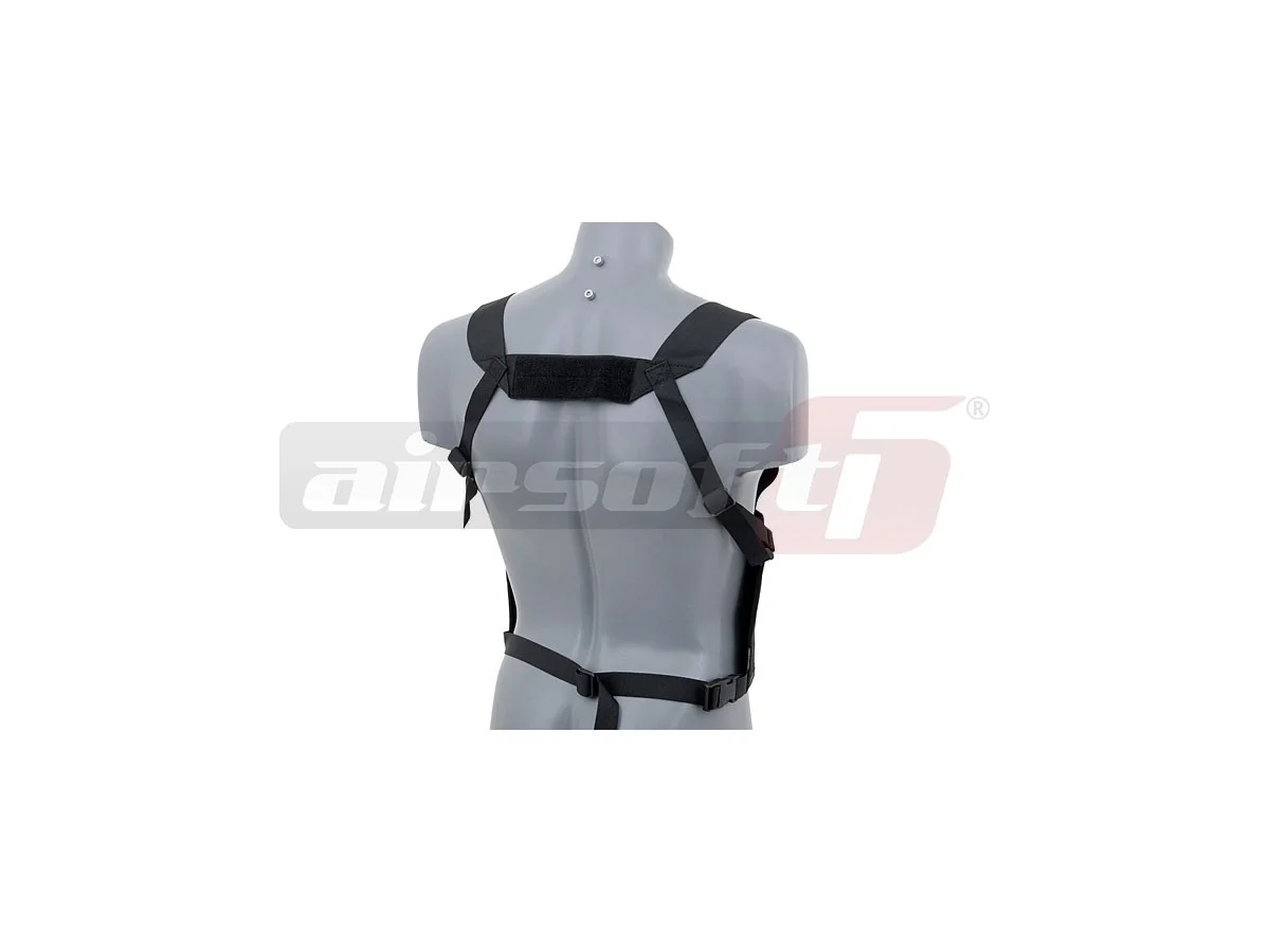 Emerson chest rig cu buzunare elastice Negru 2