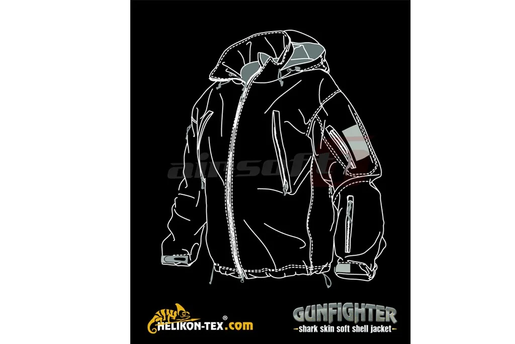 Helikon-Tex jacheta gunfighter shark skin Olive 9