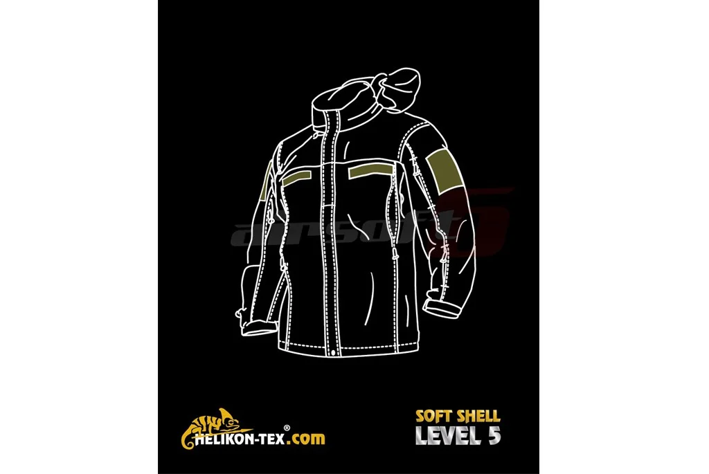 Helikon-Tex soft shell level 5 gen.3 ver.2 jacheta pl Desert 4