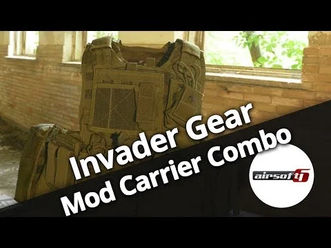 Invader Gear vesta tactica Mod Carrier Combo Digital Woodland 9