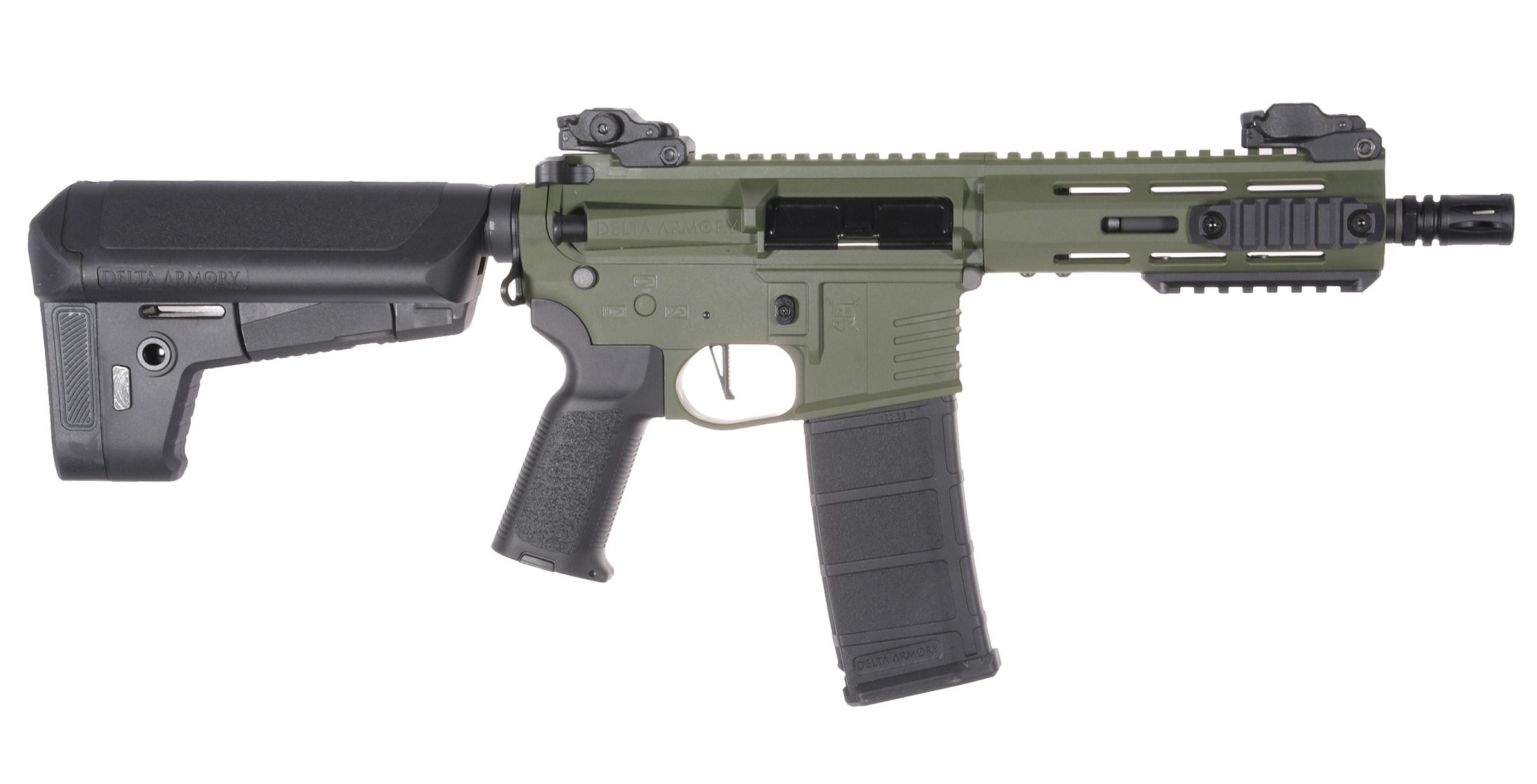 Delta Armory AR15 M-LOK SilentOps 6,5" Charlie Olive 4