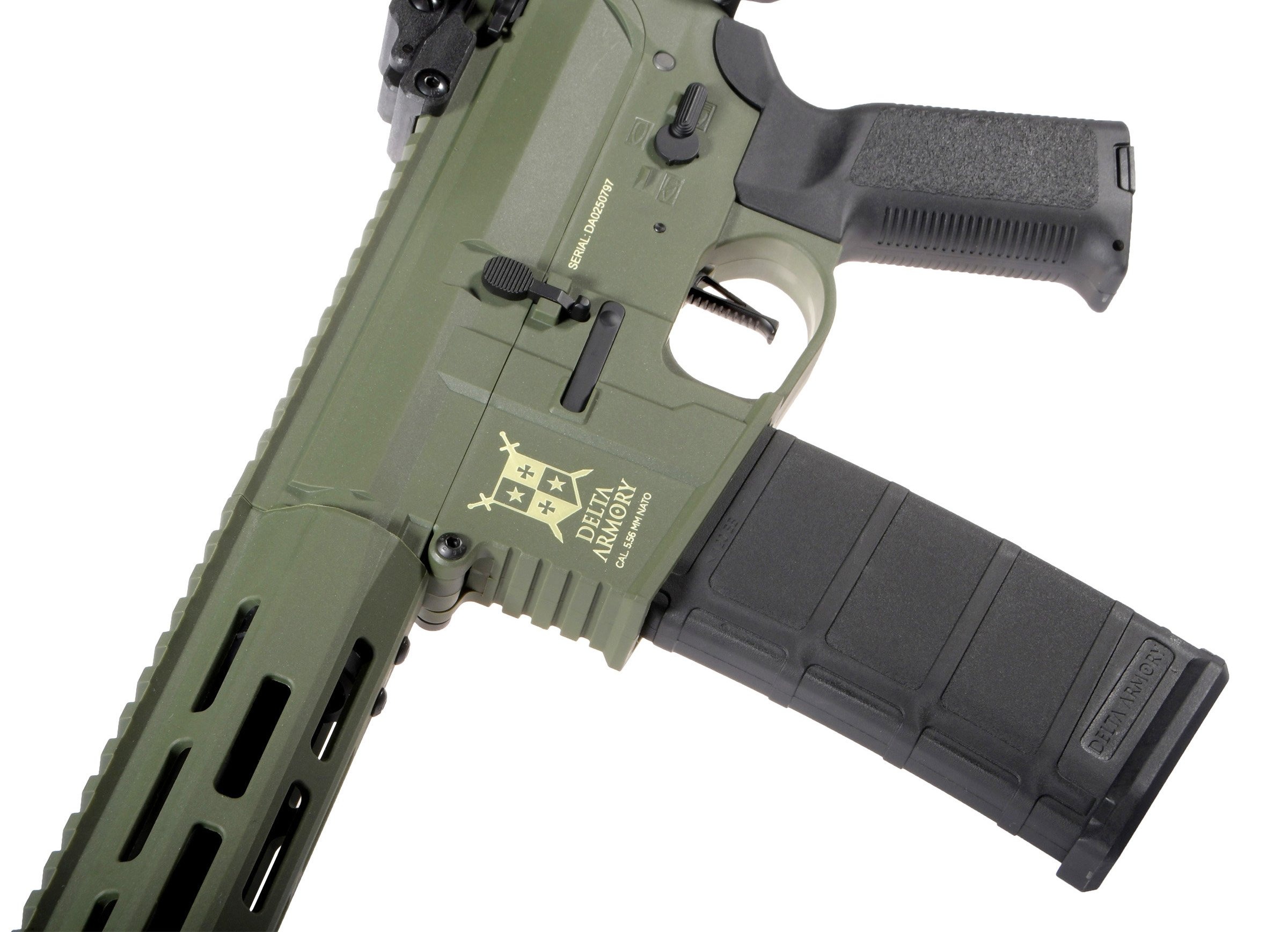 Delta Armory M4 AR15 M-LOK 8" Charlie EAGLE Olive 2