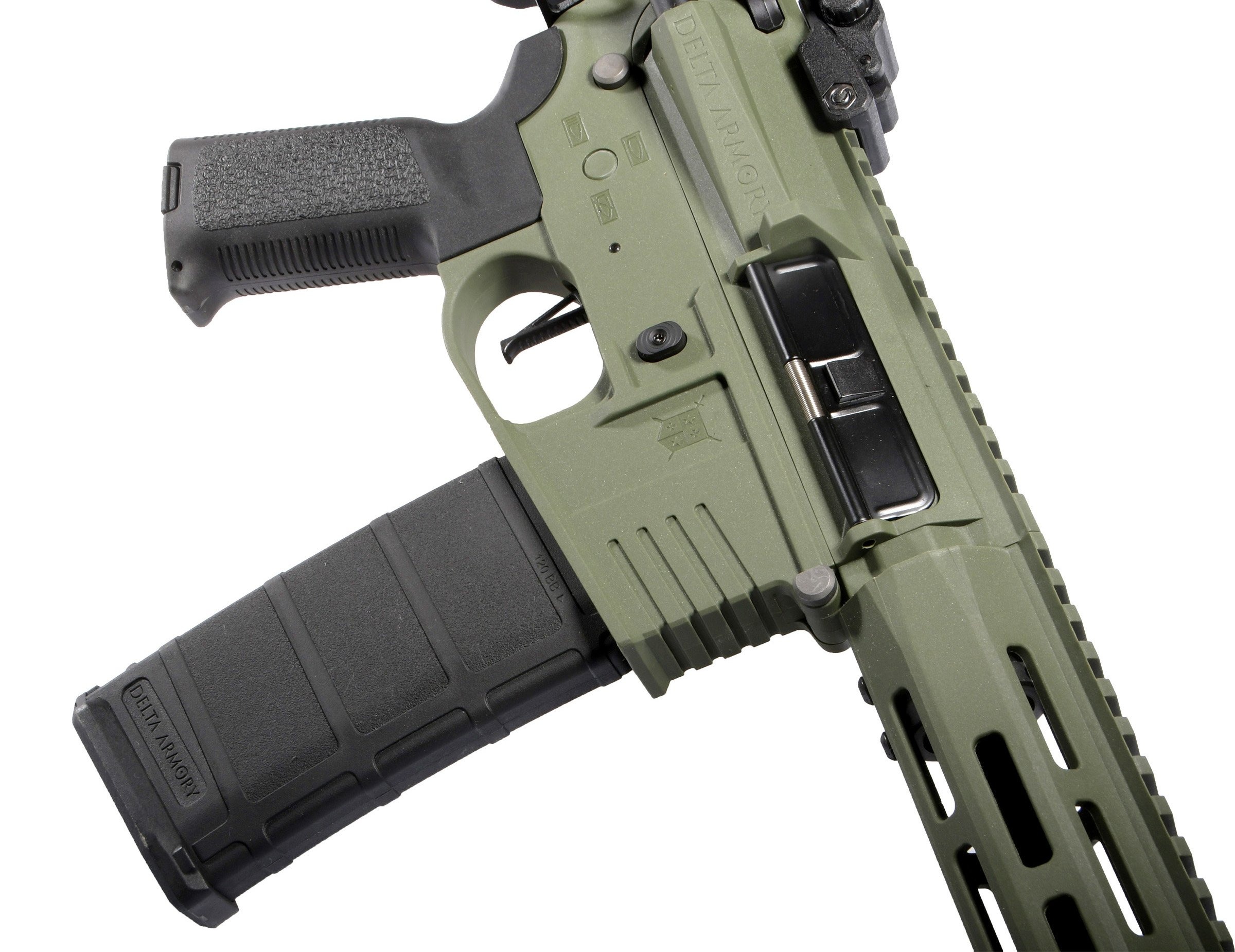 Delta Armory M4 AR15 M-LOK 8" Charlie EAGLE Olive 4