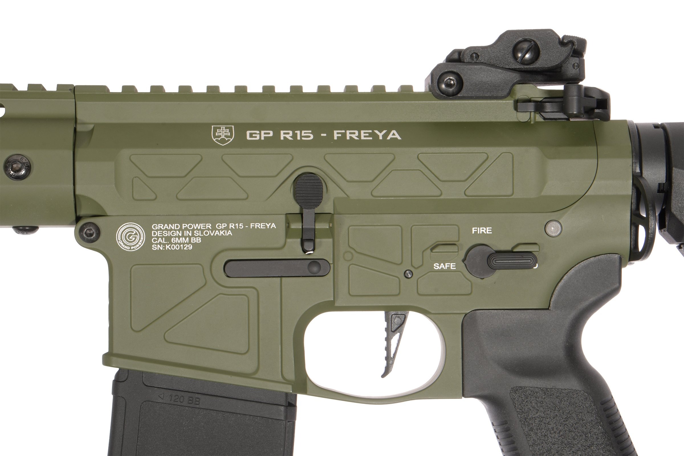 Delta Armory FREYA R15 gen.2 SKELETON 13" Olive 3