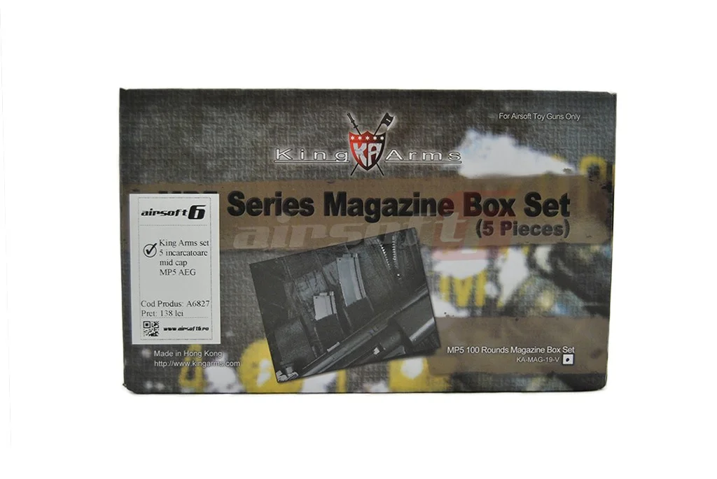 King Arms set 5 incarcatoare mid cap MP5 AEG 2