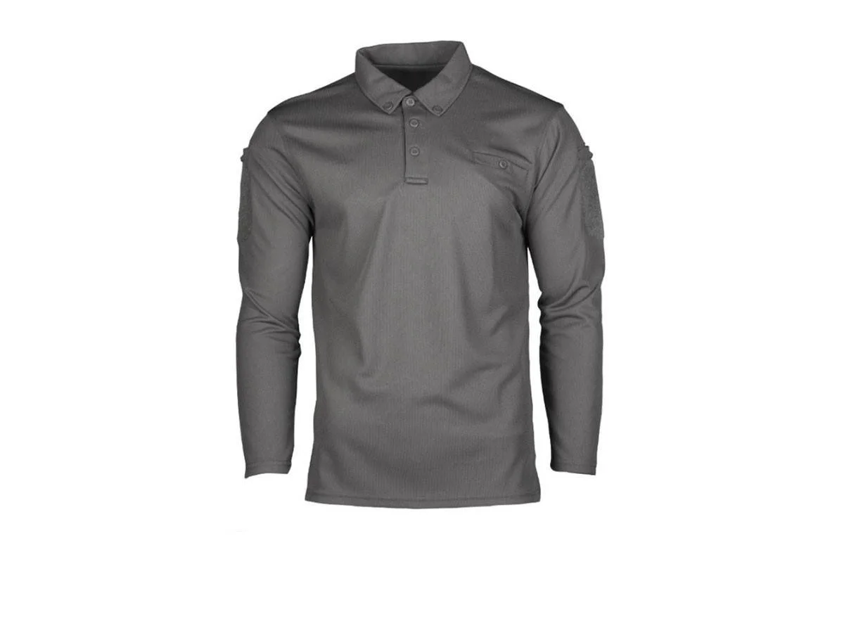 Mil-Tec bluza polo quickdry Gray 2