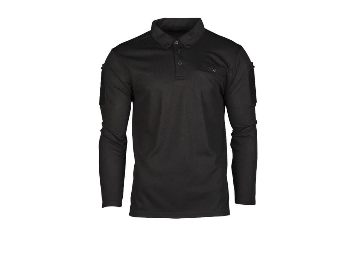 Mil-Tec bluza polo quickdry Negru 2
