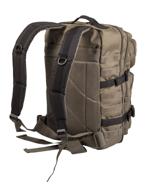 Mil-Tec rucsac US Assault laser cut 36L Olive/Negru 2